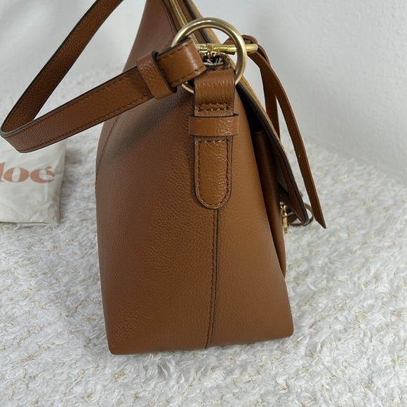 See By Chloe Brown Leather Shoulder Bag Joan Suede/Leather Hobo Bag - Picture 9 of 13
